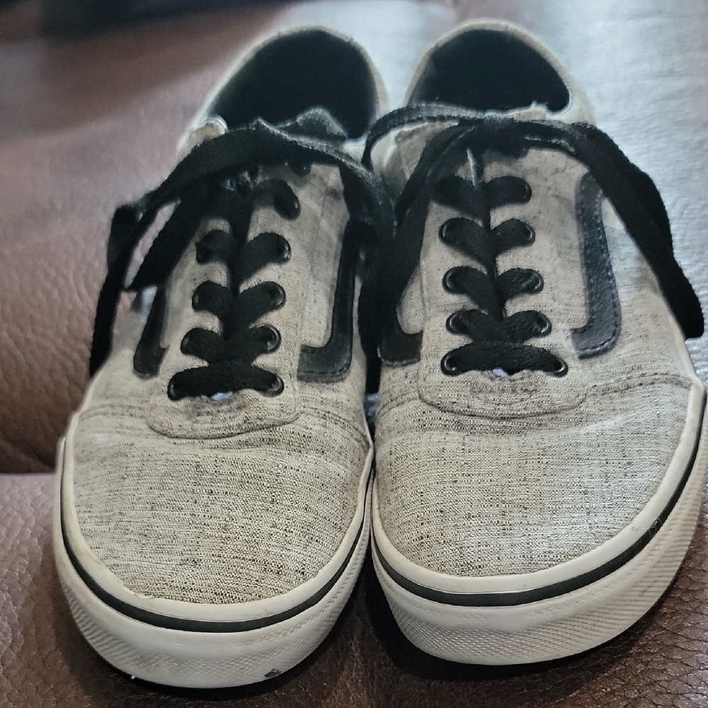 Vans Black and Gray Classic Skate Sneakers